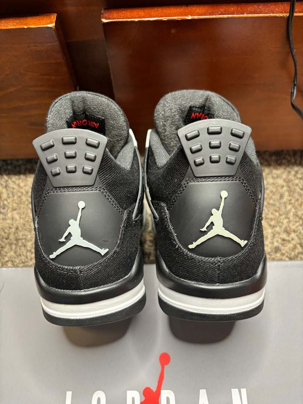 Air Jordan 4 Retro SE Black Canvas Size 8.5 men’s, Authenticated - Picture 5 of 10
